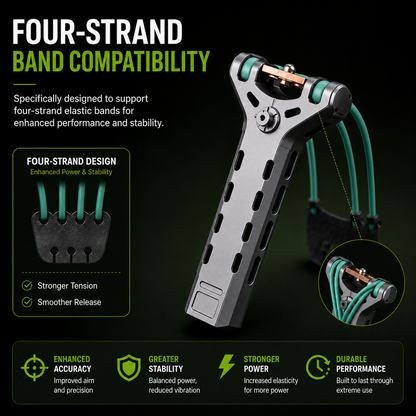 🔥Limited-Time 50% OFF✨Professional Telescopic Aluminum Alloy Auto-Loading Slingshot Full Kit (200 Steel Balls)
