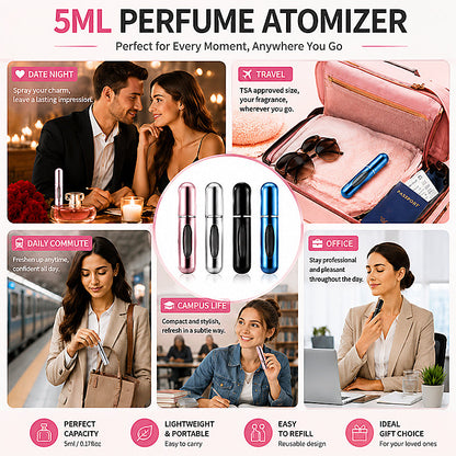 🌸 Portable refillable perfume spray bottle｜Free shipping