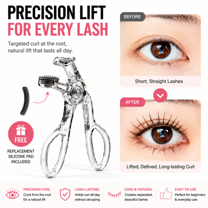 Professional eyelash curler 💗 This little gadget lets me sleep an extra 5 minutes every day!