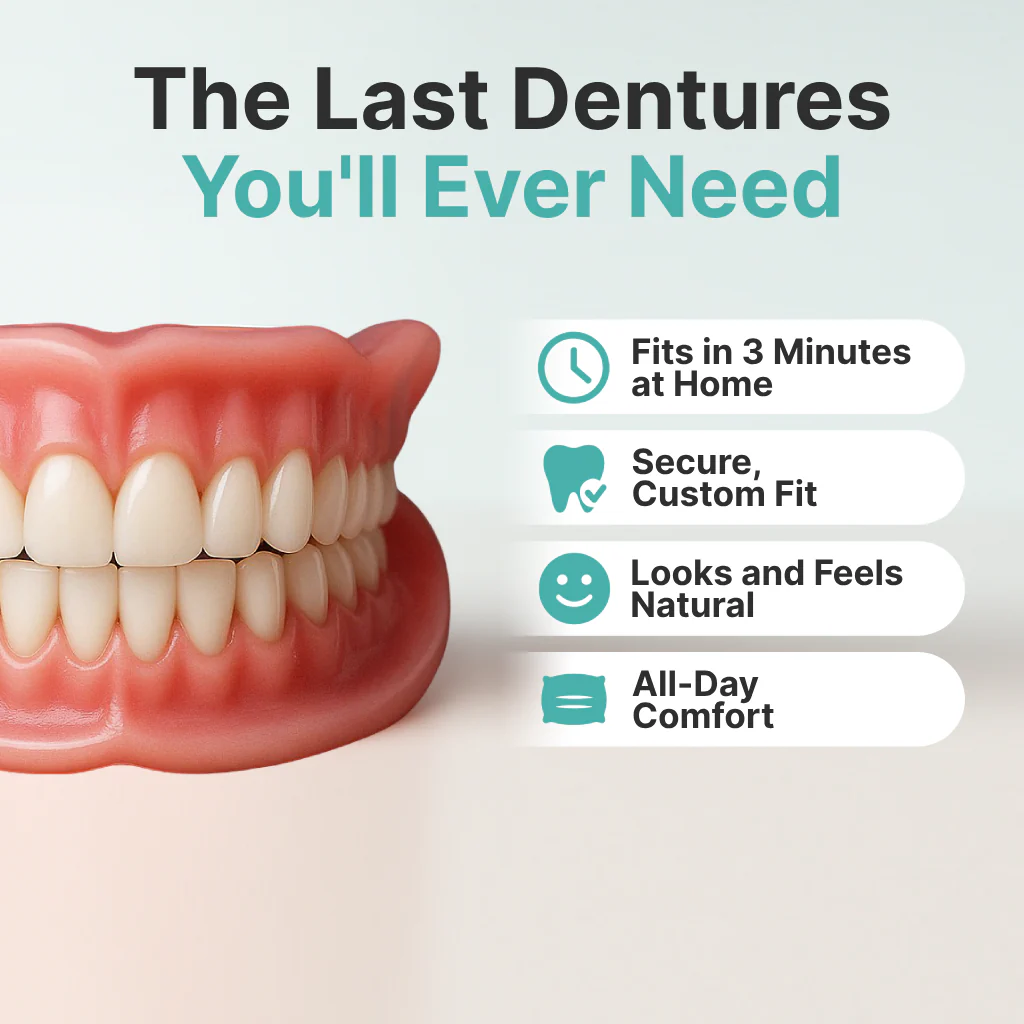 🌎Ends Today: 49% OFF!⏰KLENIMORE™ Custom-Fit Smile Support Kit — Strong Suction Feel & Natural-Looking Fit